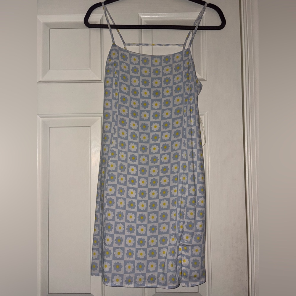 La Hearts Blue and Yellow Floral Sundress